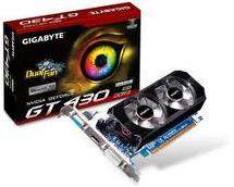 GIGABYTE nVidia GeForce GT430 -1GB GDDR3, 128-Bit Memory Bus Graphic Card GV-N430OC-1GL