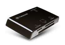 Transcend All-in-One Multi Card Reader -Black -USB 2.0 -Supports All Known Flash Formats TS-RDP8K