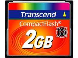 Transcend Ultra Performance Compact Flash Card 2GB -133x Speed TS2GCF133