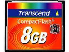 Transcend Ultra Performance Compact Flash Card 8GB -133x Speed TS8GCF133