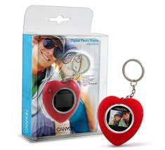 Canyon Digital Photo frame, 1.1" Red heart shape keyring CNR-DPF11A