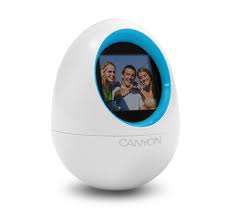 Canyon Digital Photo frame, 1.5" (128 X 128) - Perfect for your desk - Blue CNR-DPFEGGBL