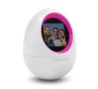 Canyon Digital Photo frame, 1.5" (128 X 128) - Perfect for your desk - Pink CNR-DPFEGGP