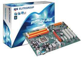ECS P55H-A2, Socket 1156, FSB1333, P55, 4 x DDR3 1333 Dual Channel Intel Desktop Motherboard