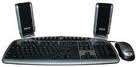 Javelin 3-in-1 Combo Standard Keyboard, Mouse,&Speakers(Black&Silver) JVMKMS2-03