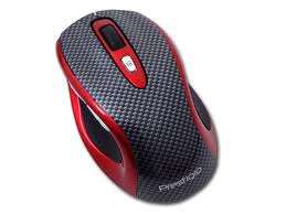 Prestigio Wireless Racer Mouse-800/1600dpi, 5 button, USB mini receiver-Carbon fibre-Small PJ-MSL1W