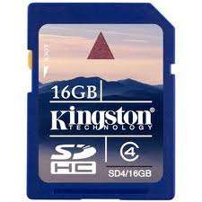 Kingston Flash SD memory 16GB SD4 16GB