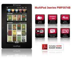 Prestigio MultiPad -Tablet,7" Android v2.1(Eclair),Supported 32GB SD,USB2.0 Wi-Fi Black PMP3074B