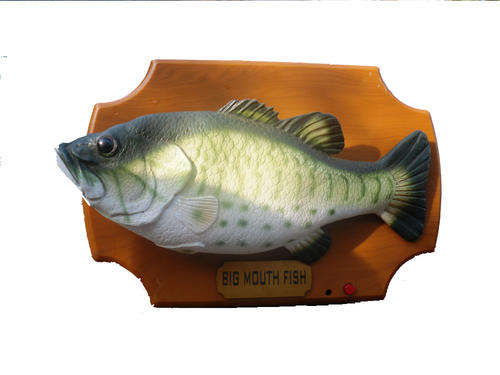 SINGING BASS - BIG MOUTH FISH - WITH MOTION SENSOR!