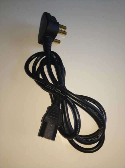 VGA display and IEC 3-pin power cable combo