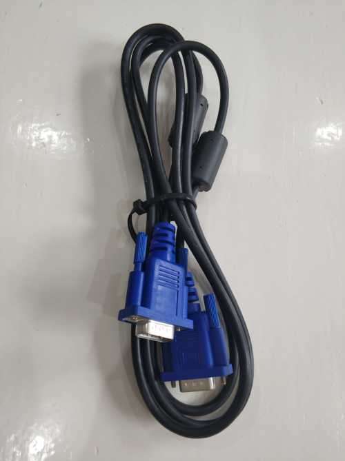 VGA display and IEC 3-pin power cable combo