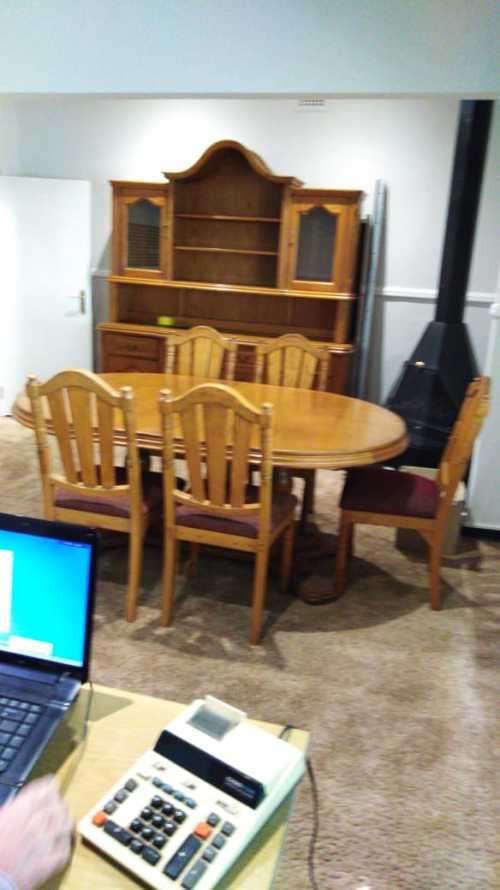 Solid Oak Dining Room Suite