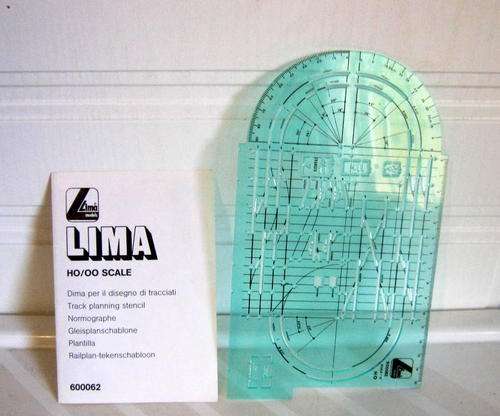 Quick Auction - Railroom Clearout! - Lima Track Planning Stencil - HO