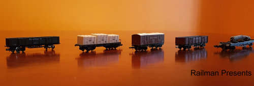 Mixed Traffic N Gauge Trucks x 5 (Job Lot)