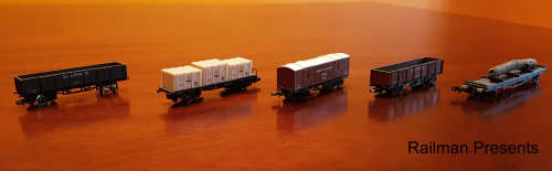 Mixed Traffic N Gauge Trucks x 5 (Job Lot)