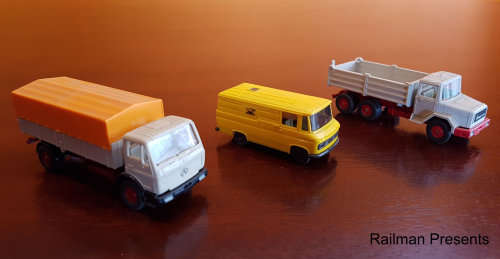 RAILROOM CLEAROUT - 3 x Wiking Trucks (Job Lot)