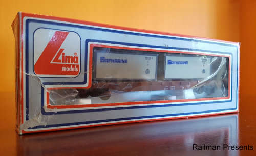 Lima SAR Container Wagon (In Box) - HO Scale