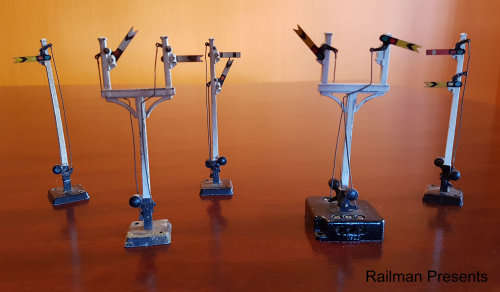 RAILROOM CLEAROUT - 5 x Manual Signals (Job Lot)