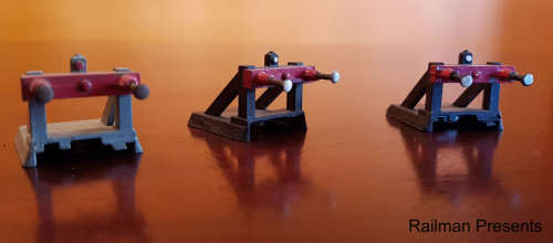 RAILROOM CLEAROUT - 3 x Hornby Dublo Buffers (Job Lot)