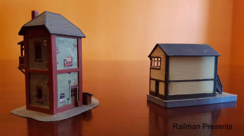 2 x Rural Signal Boxes - N Gauge (Job Lot)