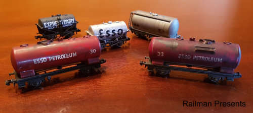 RAILROOM CLEAROUT - 5 x Tankers (N Gauge) - Job Lot