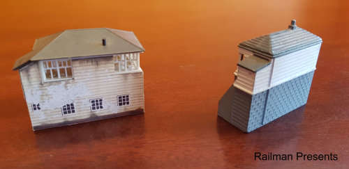 RAILROOM CLEAROUT - 2 x Signal Boxes (N Gauge) - Job Lot