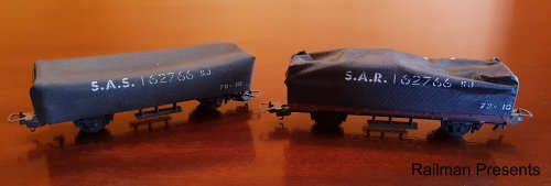 Lima SAR Coal Trucks with Covers - HO Scale (Job Lot)