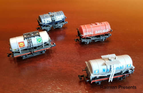 4 x Tankers - N Gauge (Job Lot)