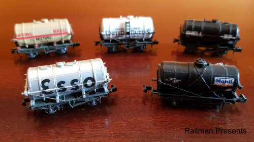 5 x Tankers - N Gauge (Job Lot)