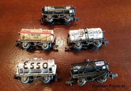 5 x Tankers - N Gauge (Job Lot)