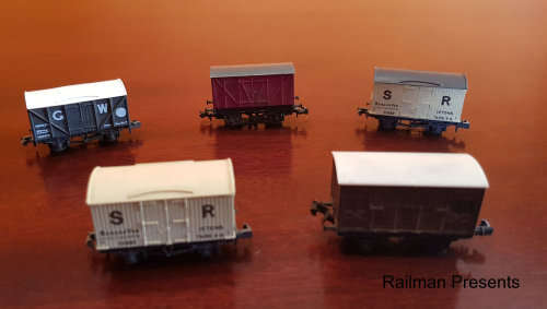 5 x N Gauge Box Vans (Job Lot)