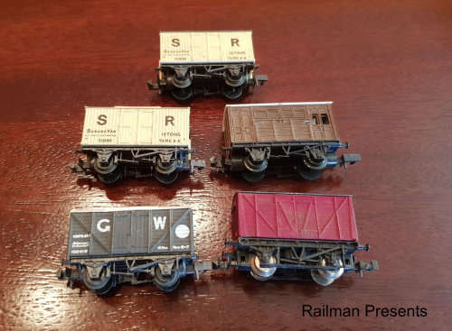 5 x N Gauge Box Vans (Job Lot)