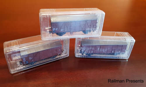RAILROOM CLEAROUT - 3 x Roco Box Vans - HO Scale (Job Lot)