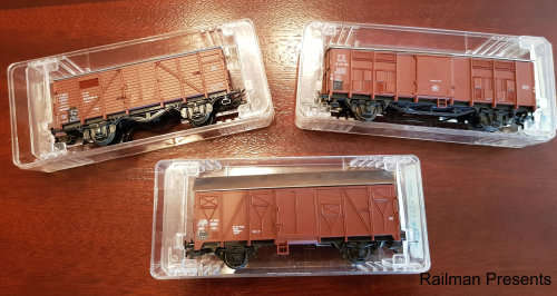 RAILROOM CLEAROUT - 3 x Roco Box Vans - HO Scale (Job Lot)