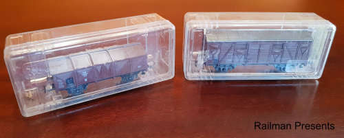 RAILROOM CLEAROUT - 2 x Roco Box Vans - HO Scale (Job Lot)