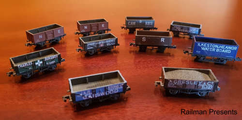 RAILROOM CLEAROUT - 10 x N Gauge Assorted Coal Trucks (Job Lot 11)