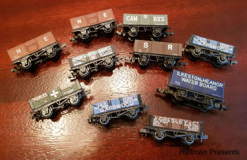 RAILROOM CLEAROUT - 10 x N Gauge Assorted Coal Trucks (Job Lot 11)