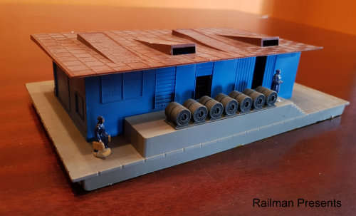 Lima Track side Warehouse - HO Scale