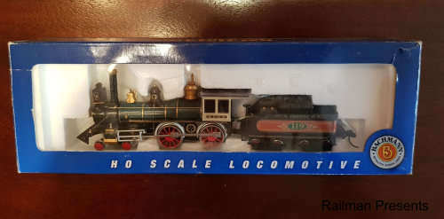 Bachmann American 'Union Pacific' Old Timer 4-4-0 and Tender 51101 - HO Scale