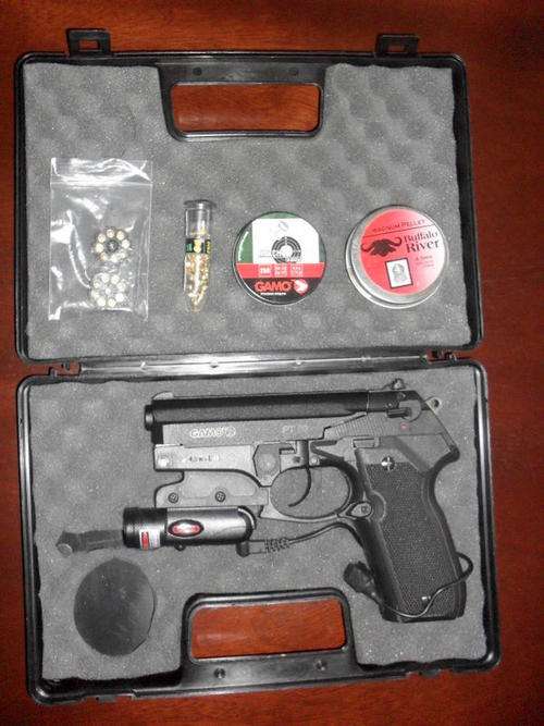 Gamo PT-80 Laser Semi Automatic Air Pistol