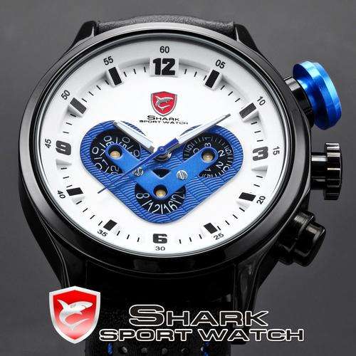INTRODUCING NEW SUPERBIKE INSPIRED SHARK SPORTSWATCH - MEGALODON SERIES.  STUNNING BLUE
