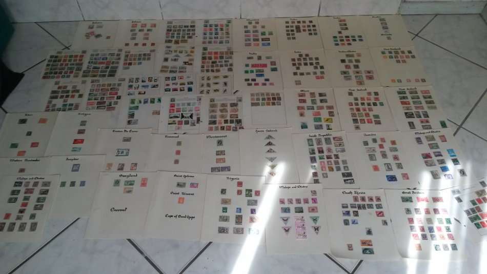 Large Mixed Lot of Various stamps, lots of them. Inc. Old stamp album, empty