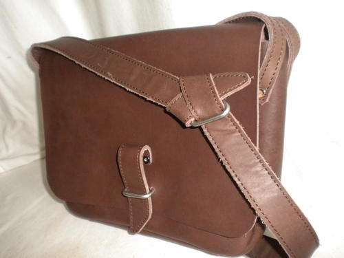 Leather Shoulder, WILD DOG, Small(tablet size) CHOC BROWN Leather!
