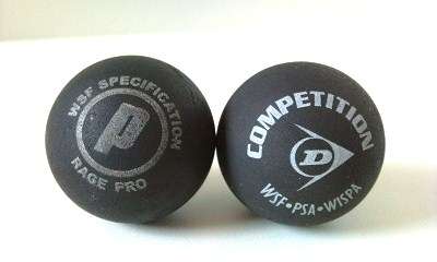 1 DUNLOP & 1 PRINCE SQUASH BALLS