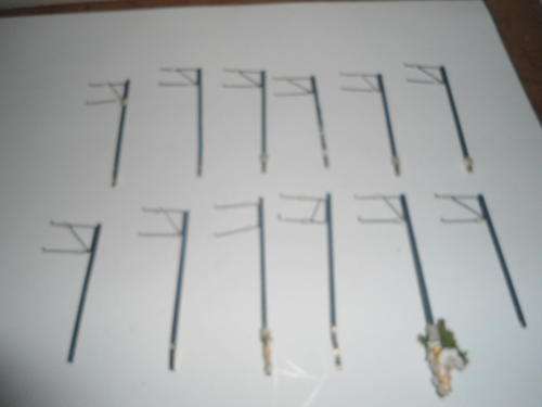 12 x (Unknown maker)Catenary poles