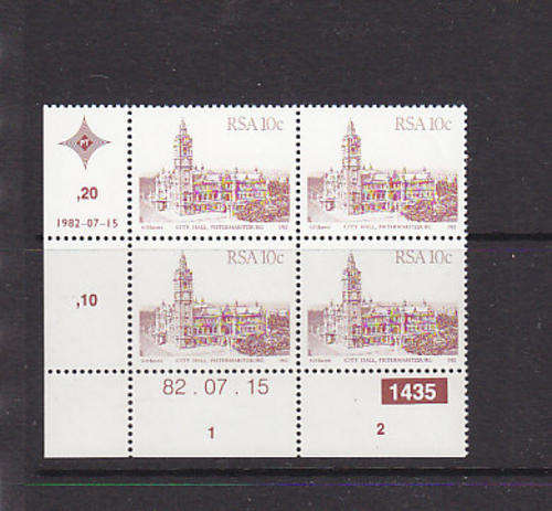 CONTROL BLOCK - AS PER SCAN -  RSA - MNH 4TH DEFINITIVE