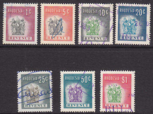 STAMP/S - AS PER SCAN - USED - RHODESIA REVENUE