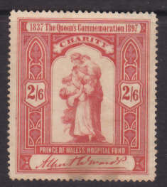 STAMP/S - AS PER SCAN - MNH - GB QEII CHARITY STAMP - NOTE STAIN