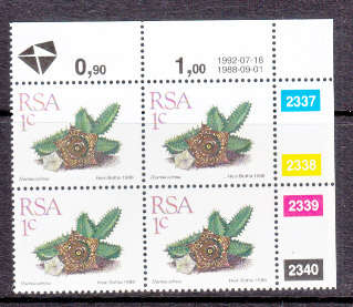 CONTROL BLOCK/S - AS PER SCAN - RSA - MNH REPRINT