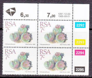 CONTROL BLOCK/S - AS PER SCAN - RSA - MNH REPRINT